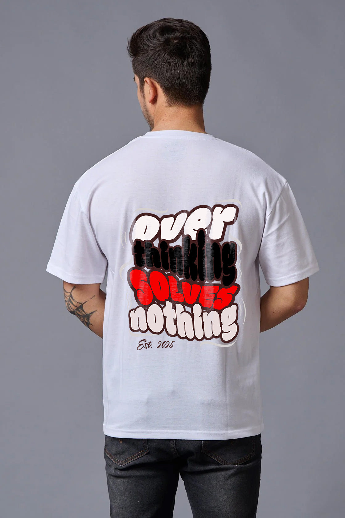 Hustlin Fitness "Overthinking" Urban Graphic Tee