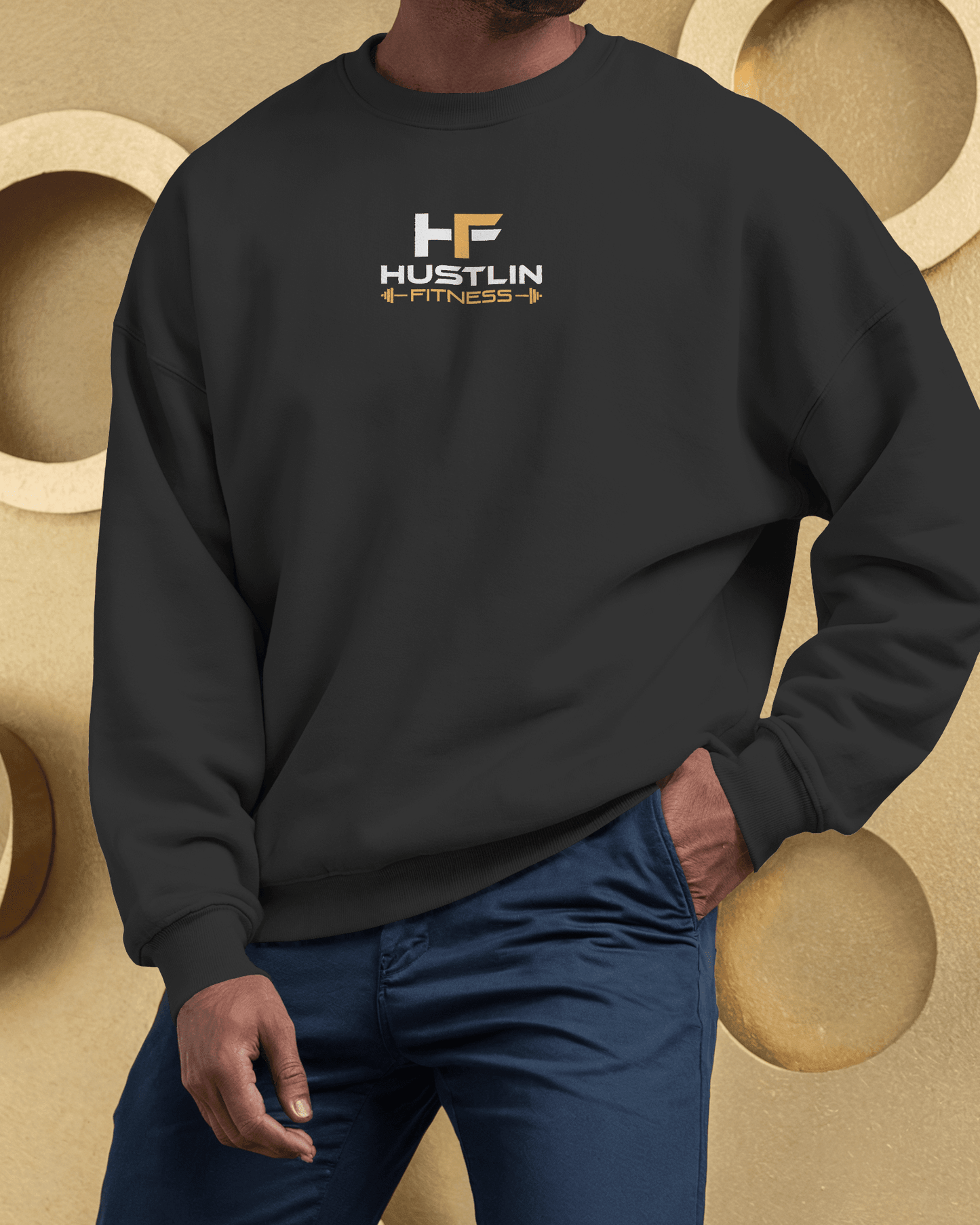 Hustlin Sweat Shirt for Men - Warm, Comfortable & Versatile