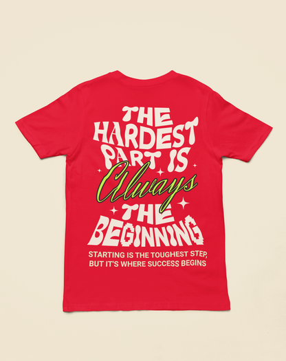 Hustlin Fitness couple T-Shirt | Red  Gym & Training