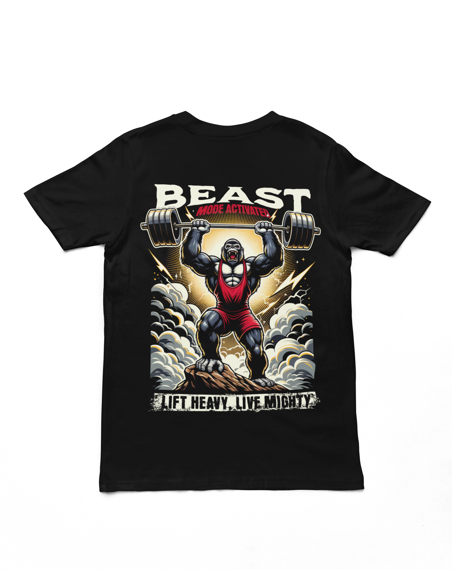 Hustlin Fitness t-shirt beast